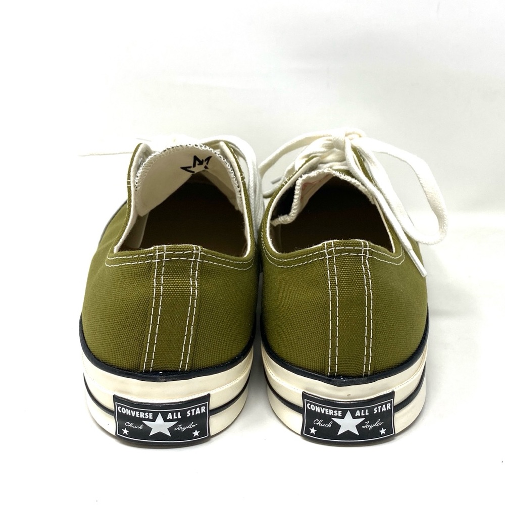 Converse Women’s Size Sneakers 171568C Chuck 70 Low Top Canvas Dark Moss Green - Picture 4 of 10